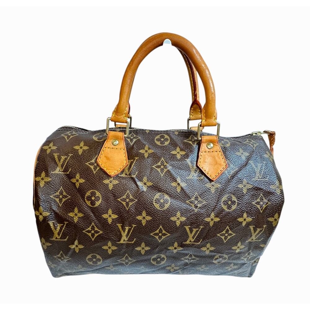 Louis Vuitton Speedy 30 Monogram Canvas Handbag w/ Lock, Dust Bag & COA - Picture 2 of 15